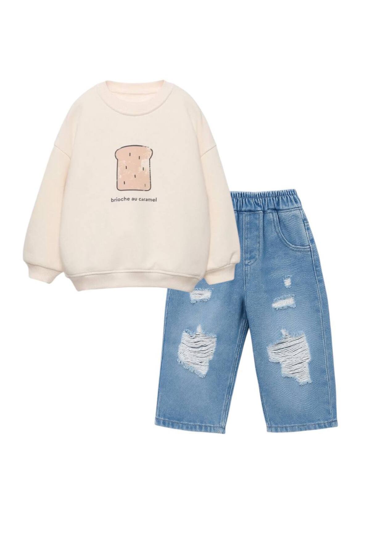 Sweatshirt Unisex - Krem