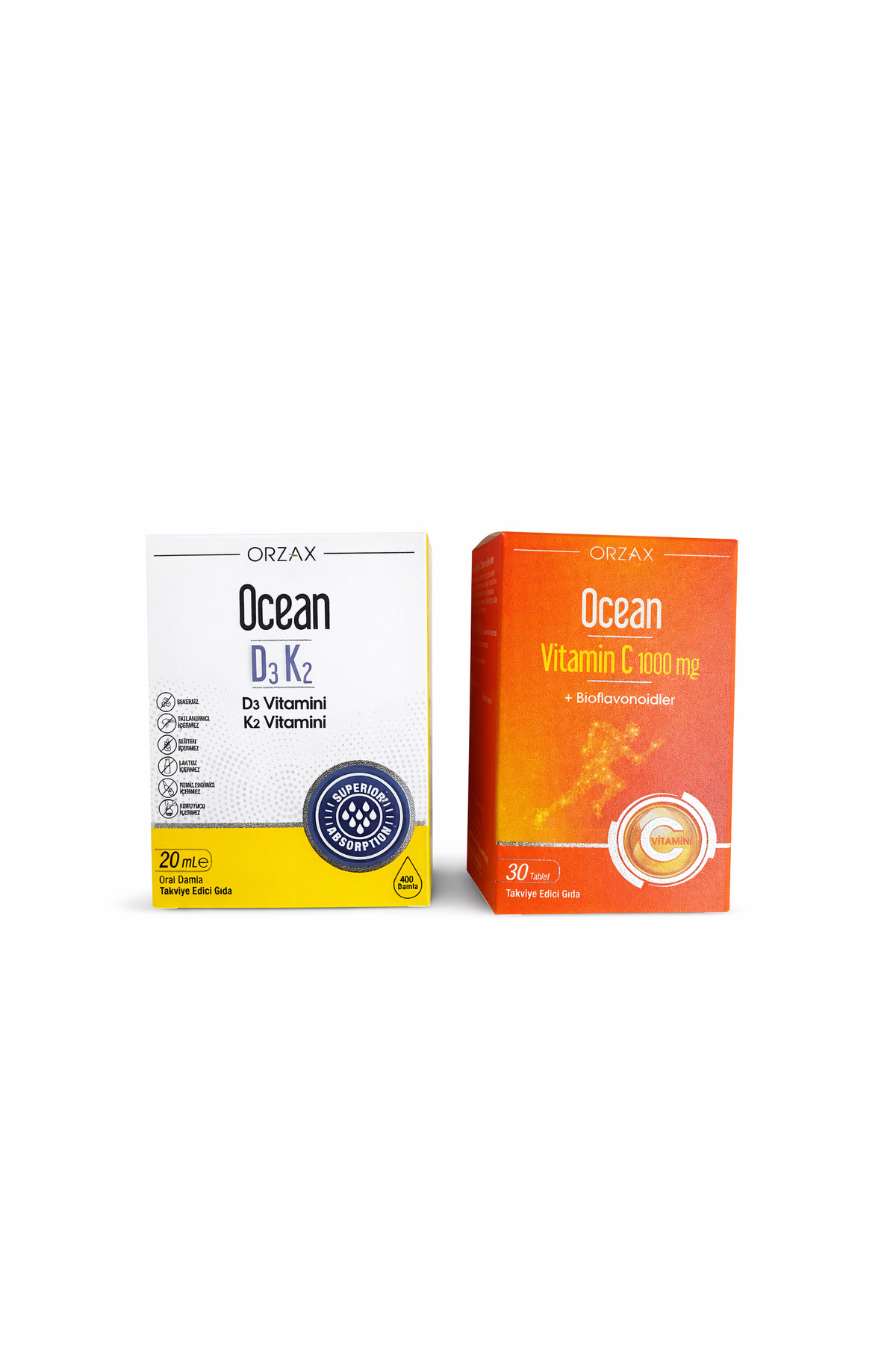 Ocean VİTAMİN C TABLET + D3K2 2026 KOFRE - Fiyatı, Yorumları