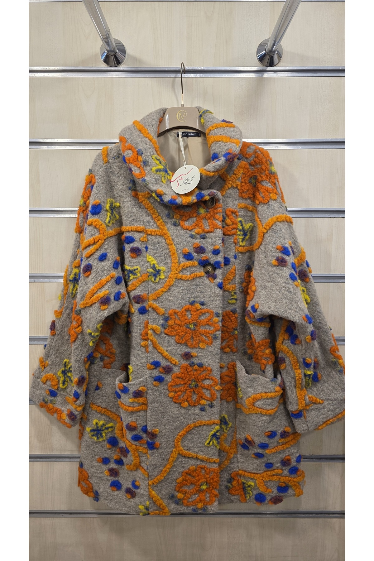 Park Moda  İtalyan Yün Keçe Kaban Şal Yaka