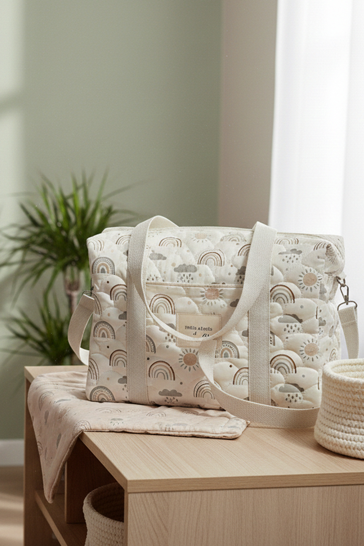 Modakids Anne Bebek Bakım Çantası Kapitone Su Geçirmez Bebek Arabası Organizer Düzenleyici Stroller Bag fotoğrafı 3 (önizleme)