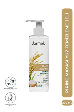 Dermokil Pirinç Mayası Yüz Temizleme Jeli 200 ml