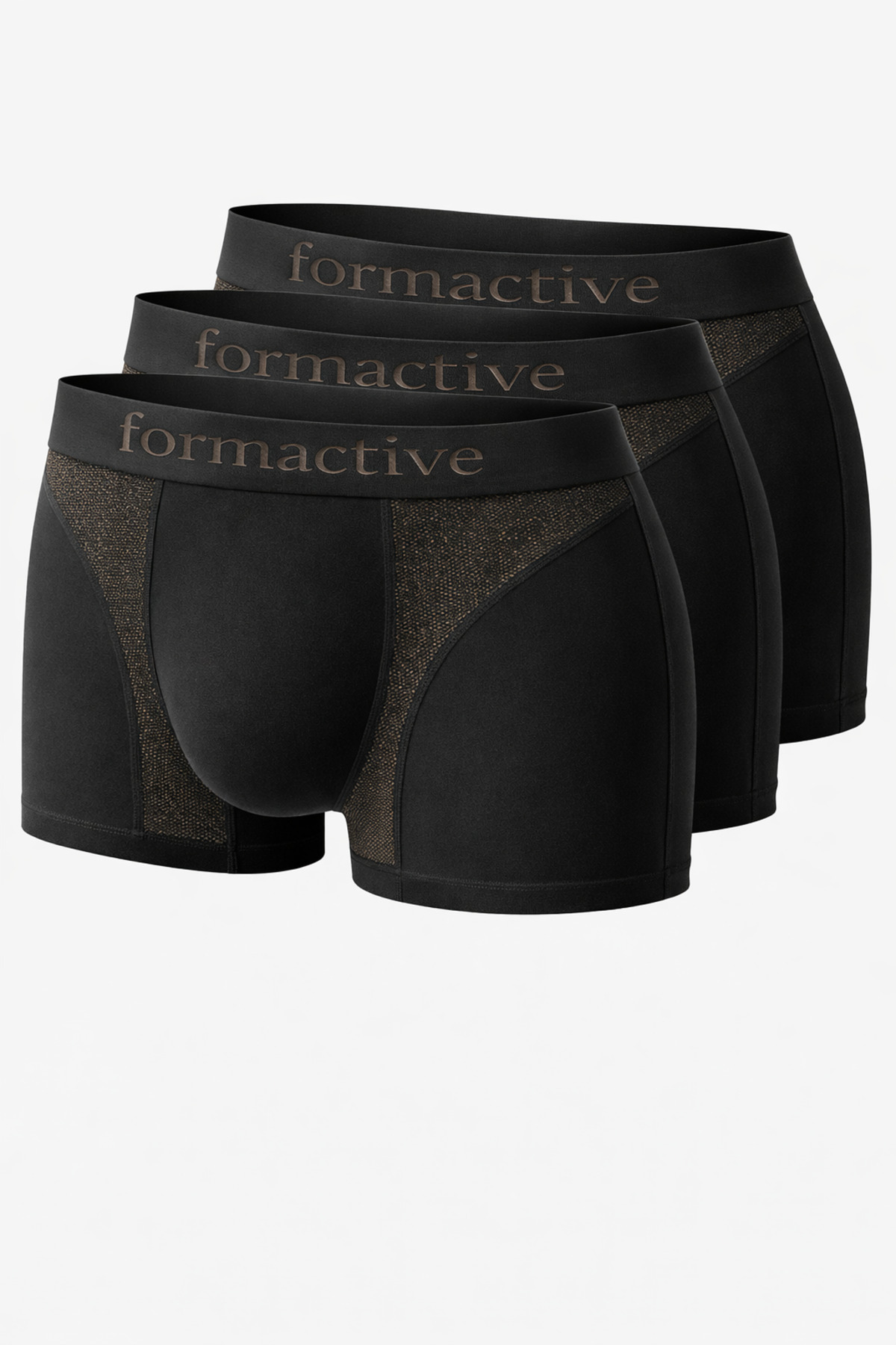 Men's Seamless Sports Boxer Breathable Set - 3-Piece Underwear & Flexible with Air Hole