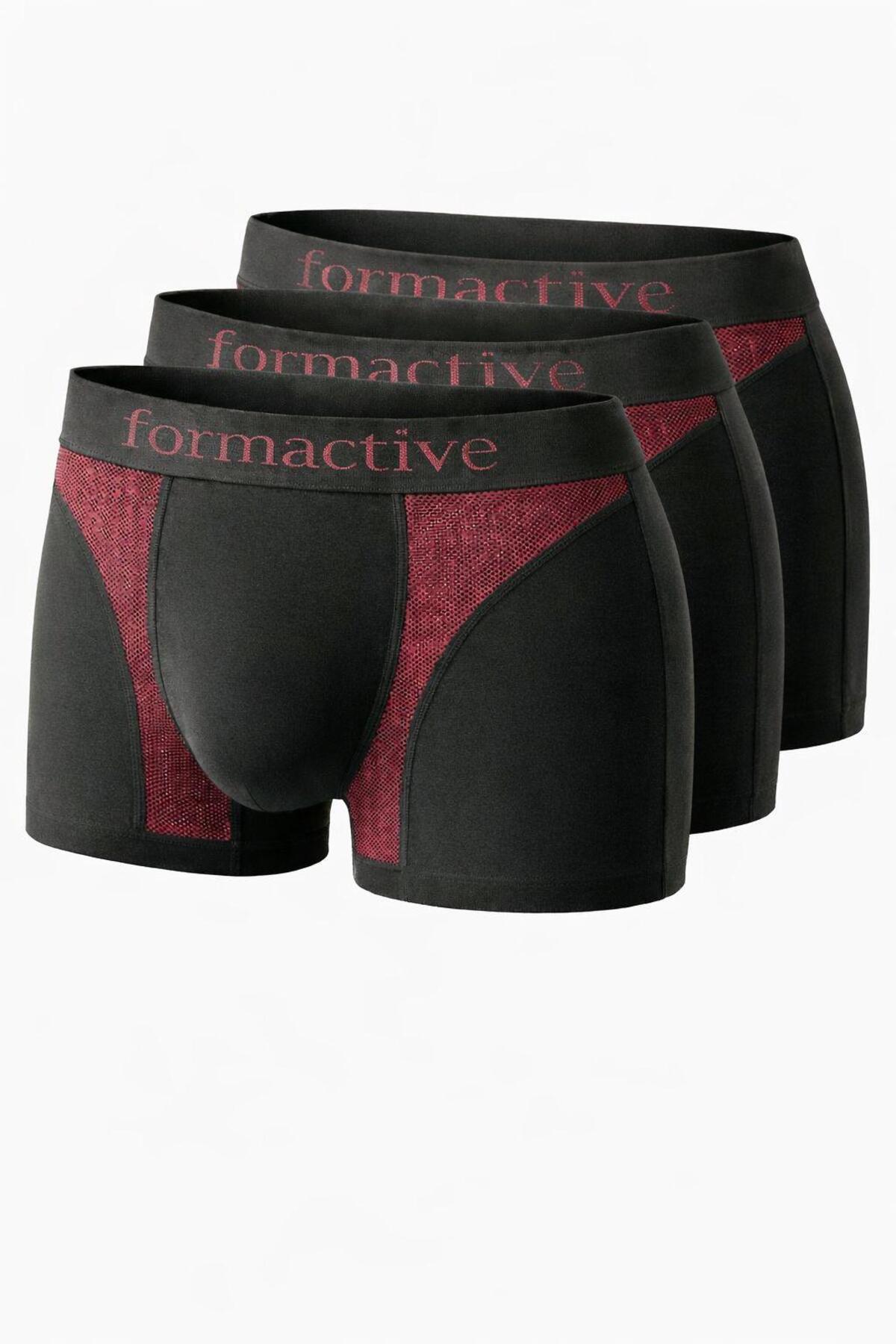 Men's Seamless Sports Boxer Breathable Set - 3-Piece Underwear & Flexible with Air Hole