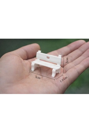 Yerli Kalpli Beyaz Mini Dekoratif Bank – Teraryum Sukulent & Maket Aksesuarı