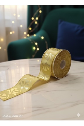 satab Fransız Gold Kurdele /Dekoratif Şerit 38mm 10metre