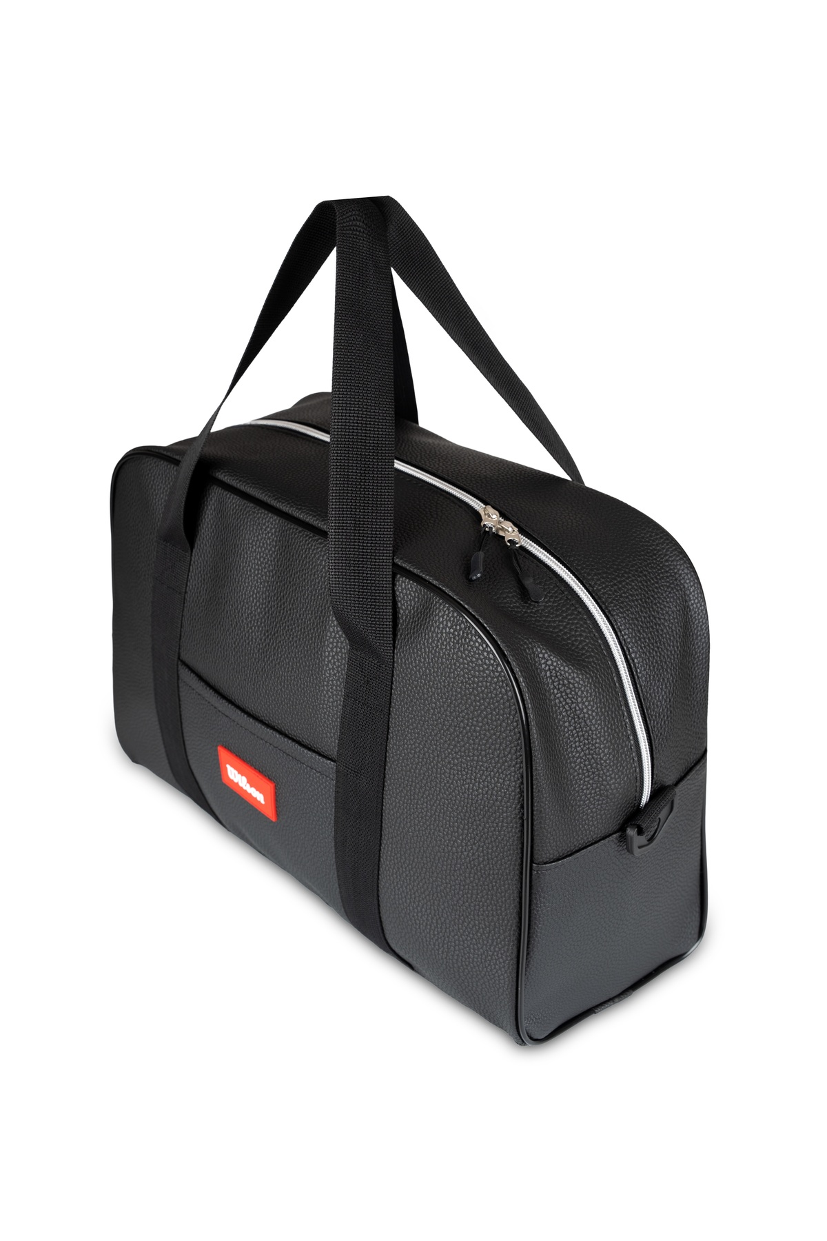 Wilson Lisanslı Vegan Deri Omuz Askılı Geniş Hacimli Unisex Su Geçirmez Seyahat Spor Çantası El Valizi görsel 6