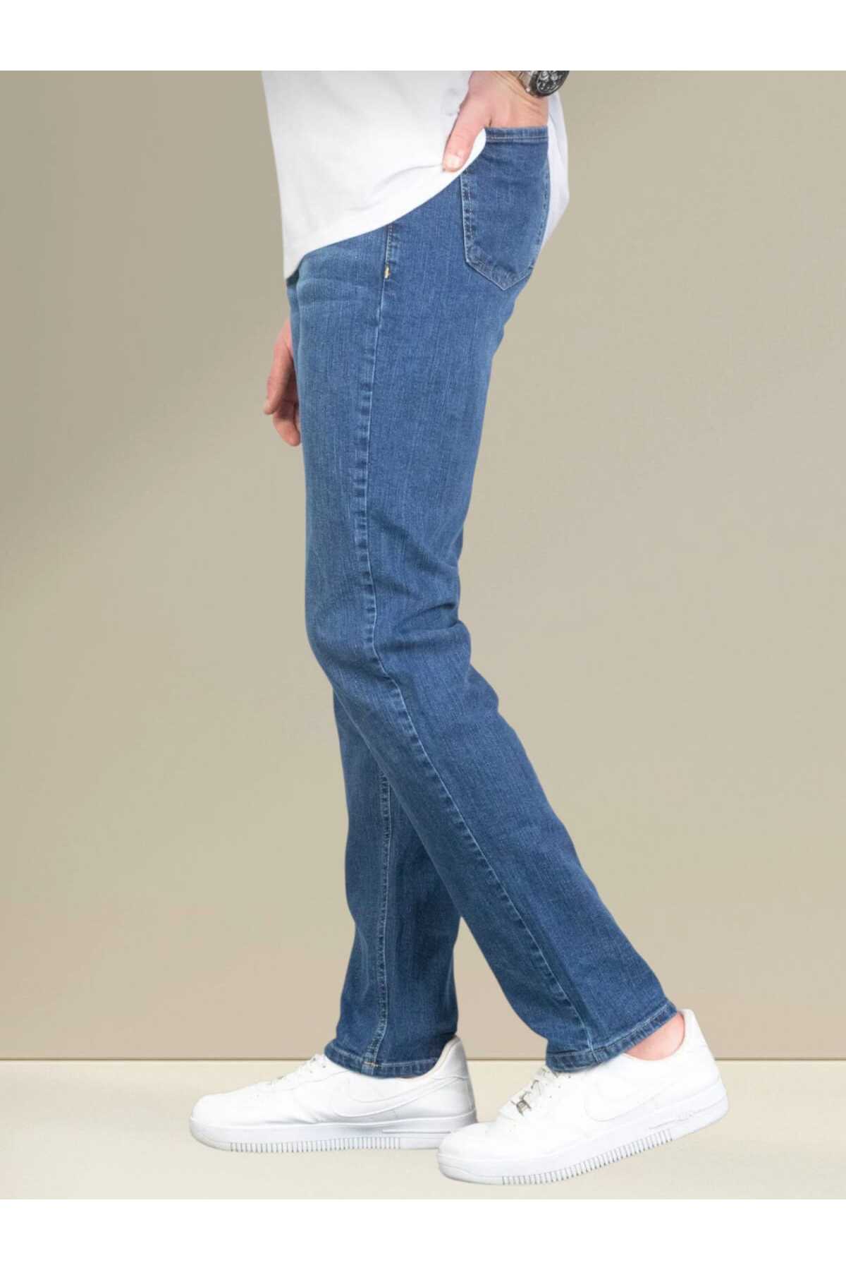 G GOLEND Men's Regular Fit Straight Leg Stretchy Lycra Denim Jeans Trousers