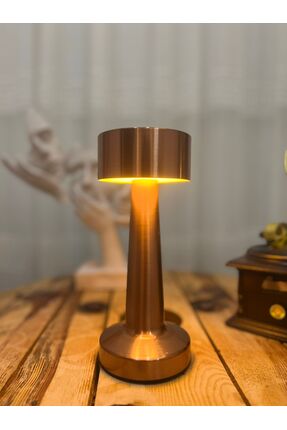 EyluX Shop Dekoratif Şarjlı Dokunmatik 3 Renkli Led Masa Lambası Usb-TypeC Ka...