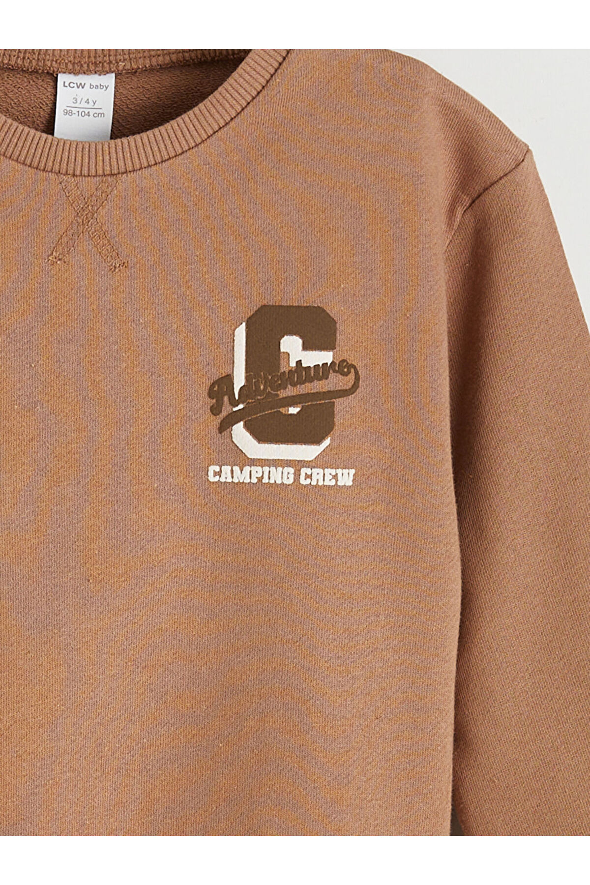 LC Waikiki GiyÇık Store den Kahverengi Baskılı Erkek Bebek Sweatshirt fotoğrafı 4 (önizleme)