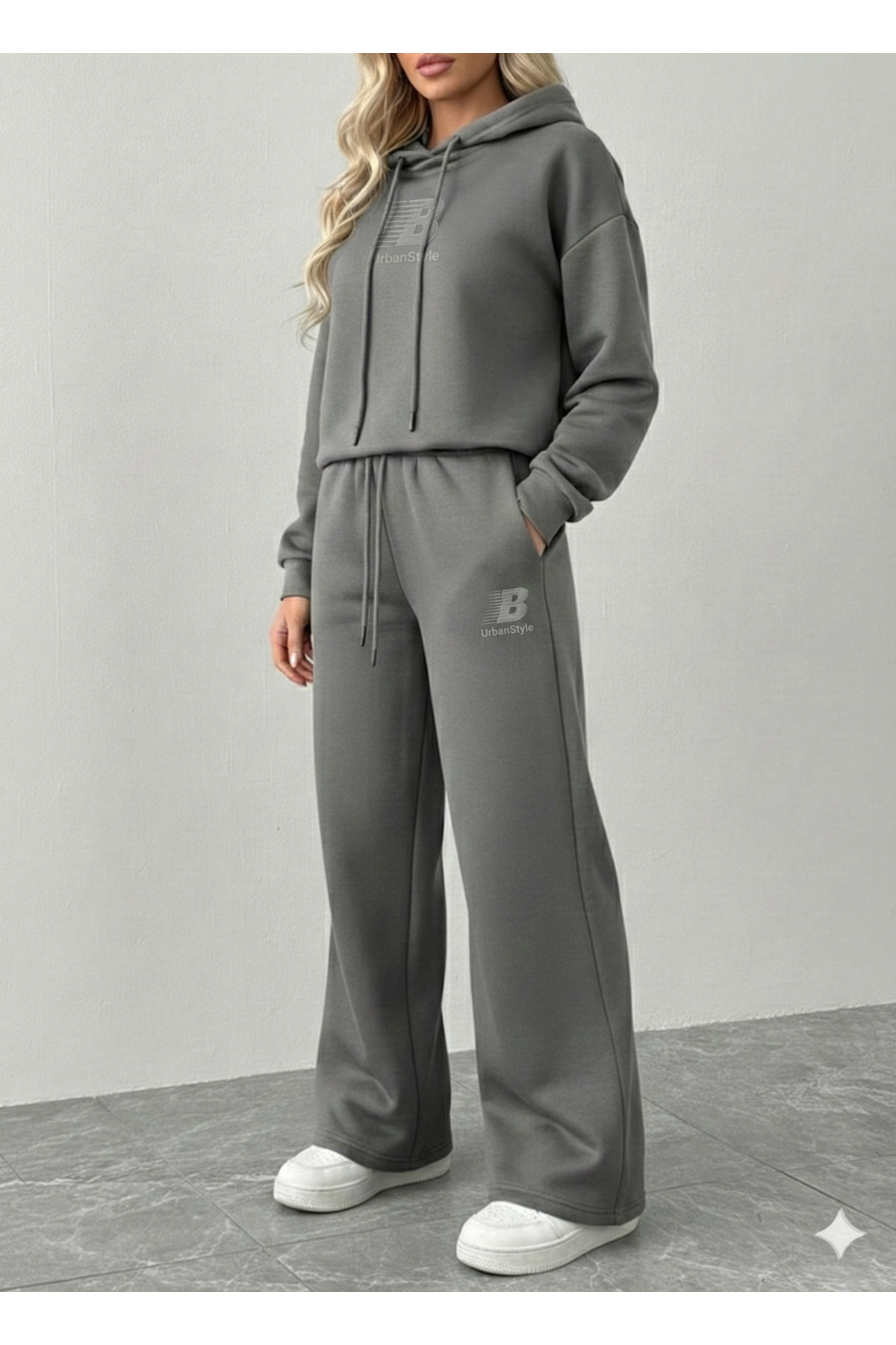 NİCE Set de trening largi pentru femei Mininal supradimensionat |   Set de ia...