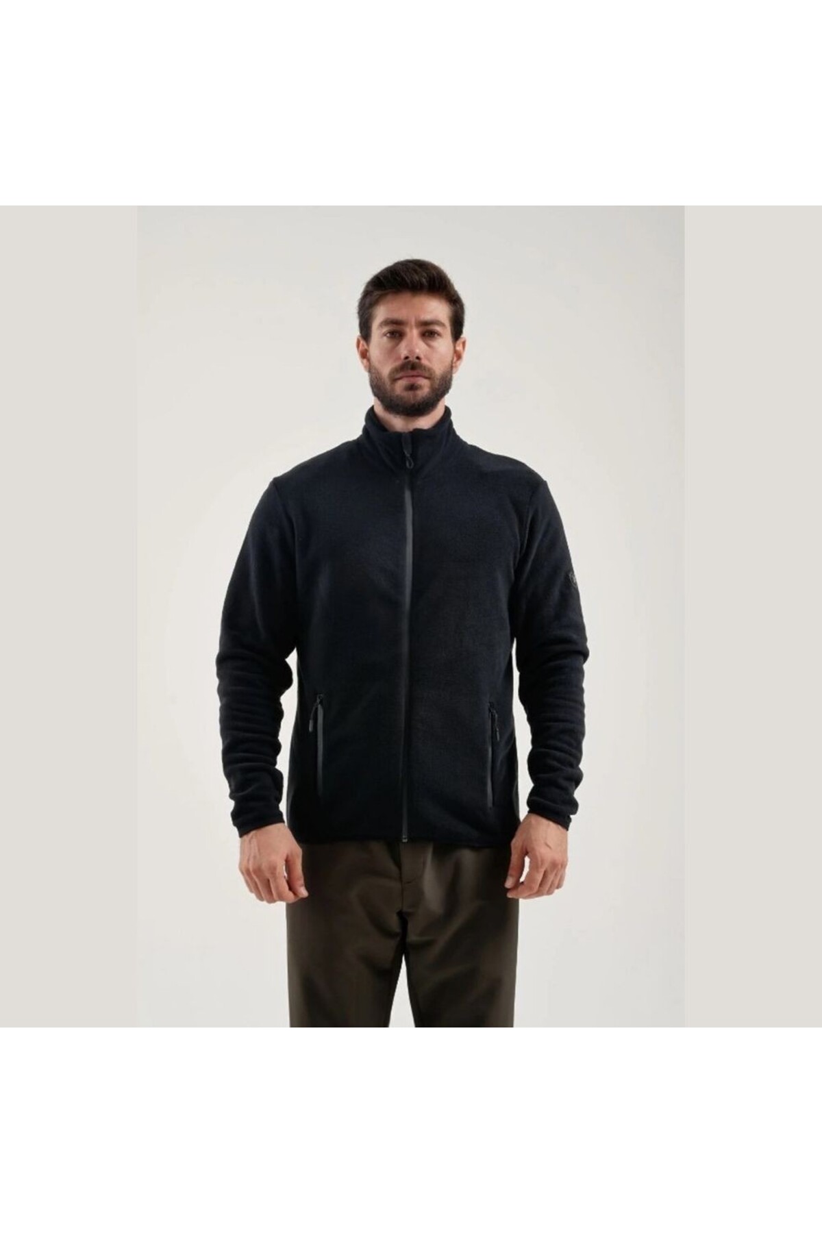 Exuma  Erkek Tam Fermuarlı Polar 2412000 - Siyah