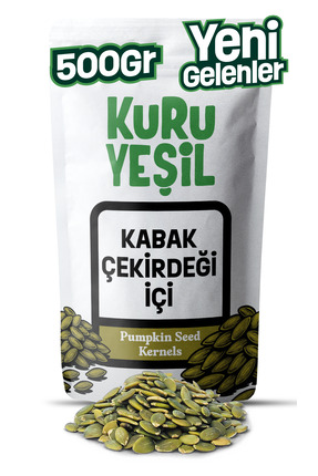 Kuru Yeşil Kabak Çekirdeği İçi 500 gr – Çiğ Tuzsuz Katkısız Doğal Protein ve ...