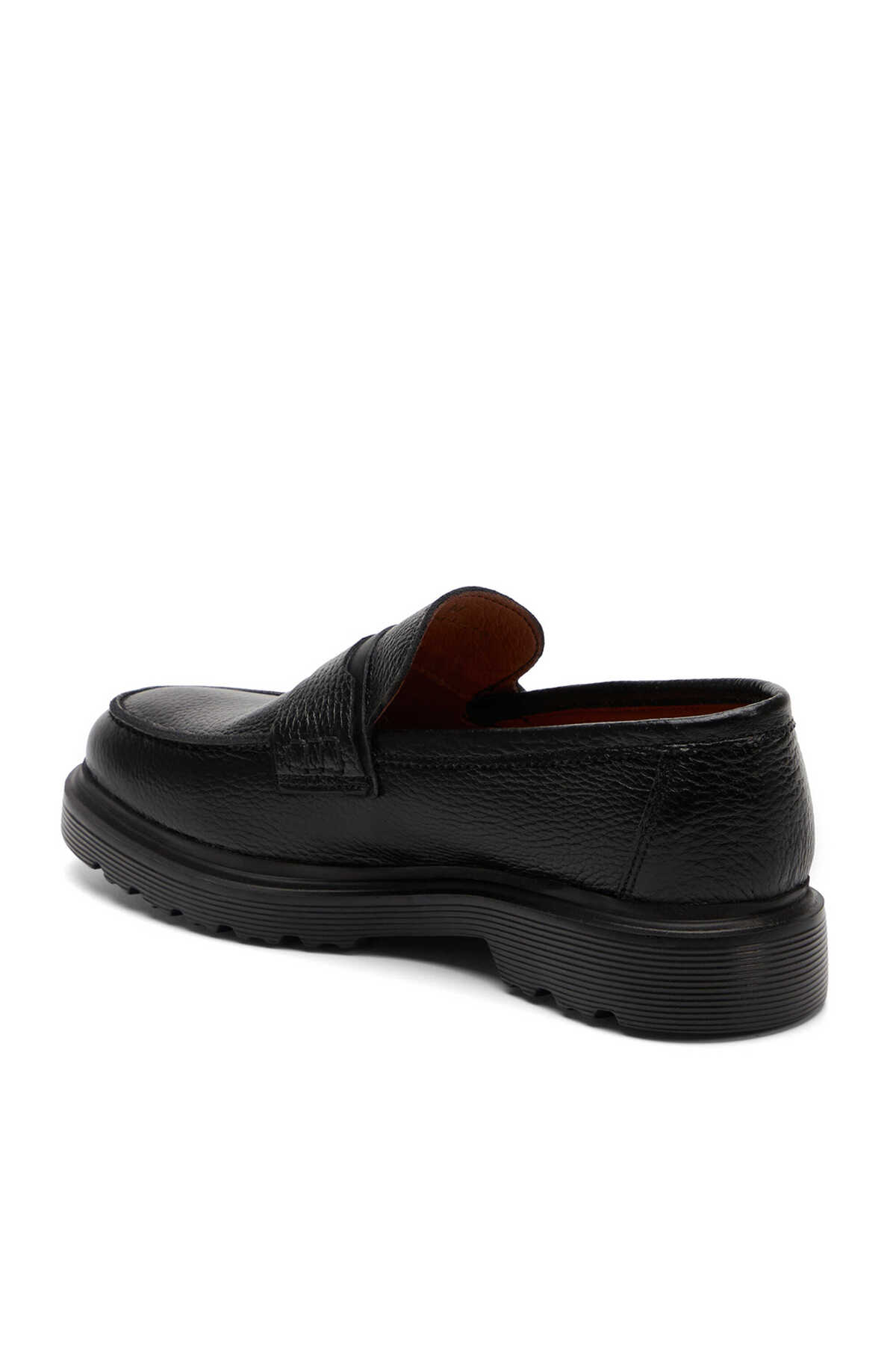 Tergan Siyah Hakiki Deri Erkek Loafer - E25S1AY57671-A41 görsel 3