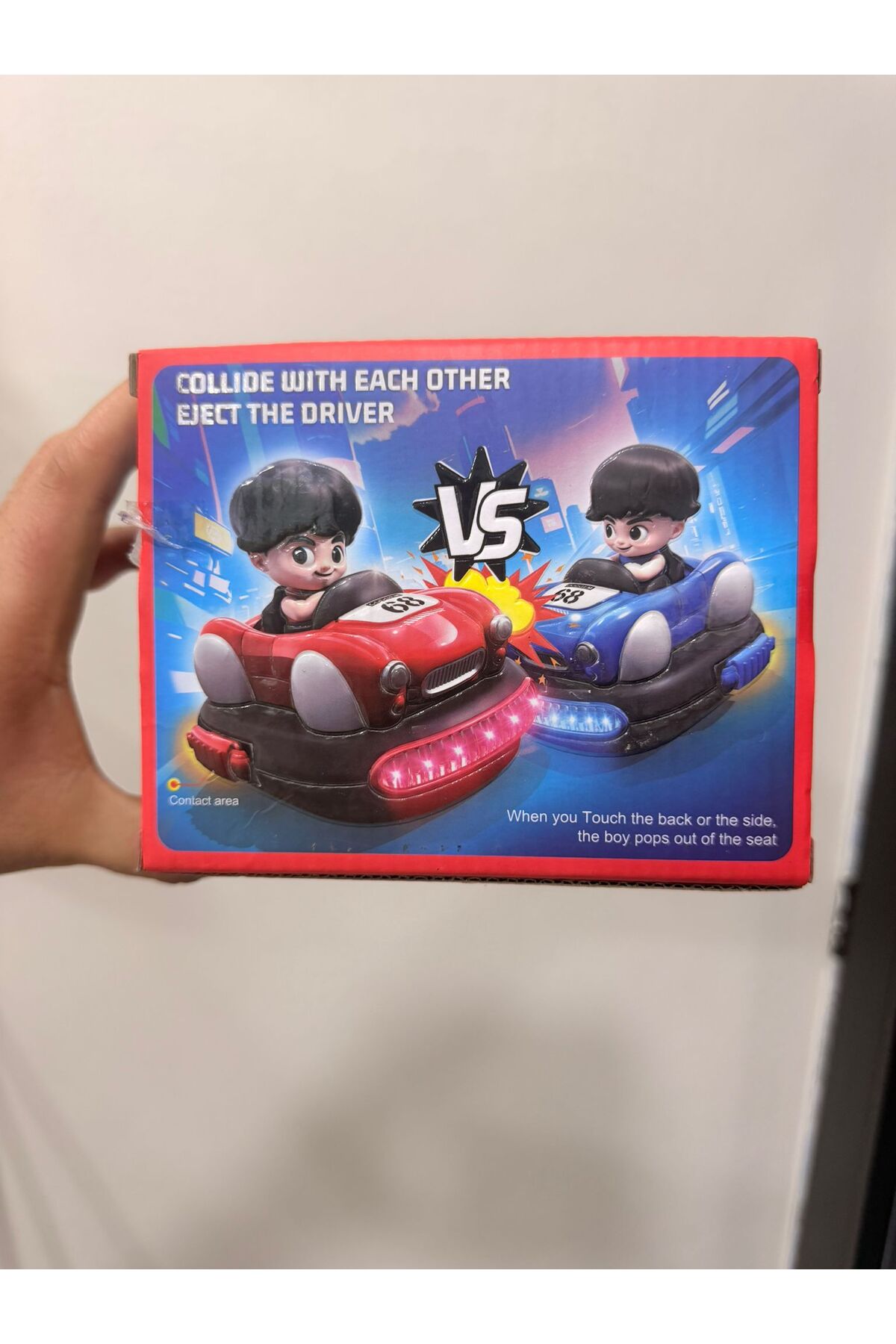 OEM Premium 2'li Zıplayan Şoförlü Çarpışan Arabalar Oyuncak Seti