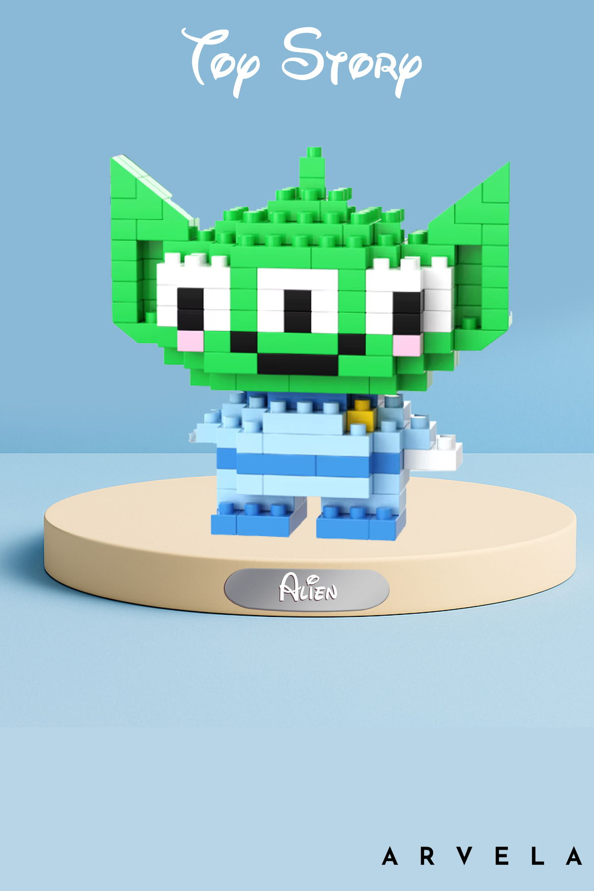 Arvela Bricks Mini Lego – Yeşil Uzaylı Figür | Toy Story Bricks