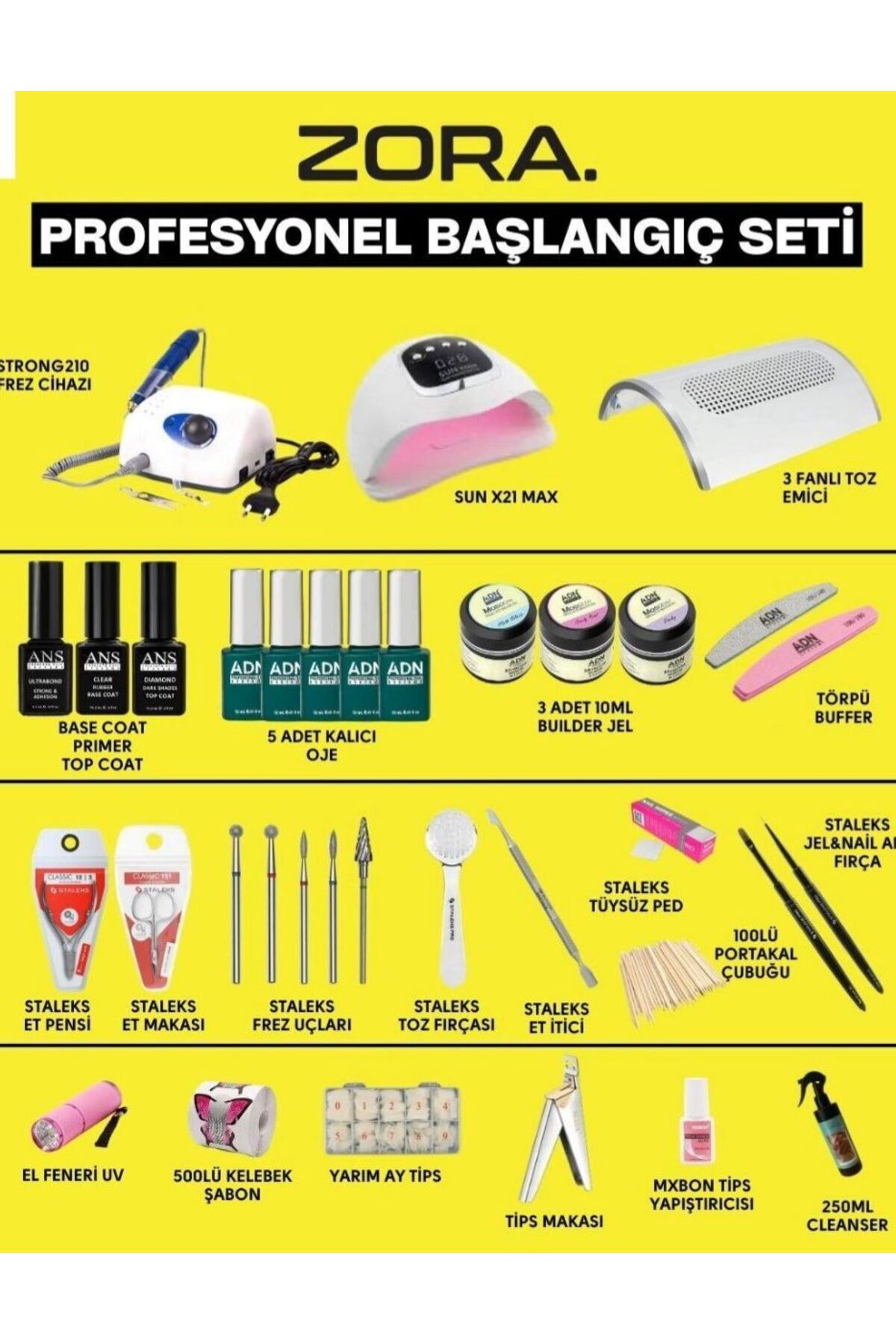 ZORAKOZMETİK PROFESYONEL PROTEZ TIRNAK SETİ - Fiyatı, Yorumları