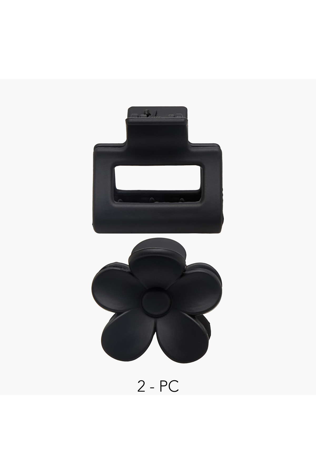 Lifestyle Pack of 2 Assorted Hair Clamp with Matte Finish