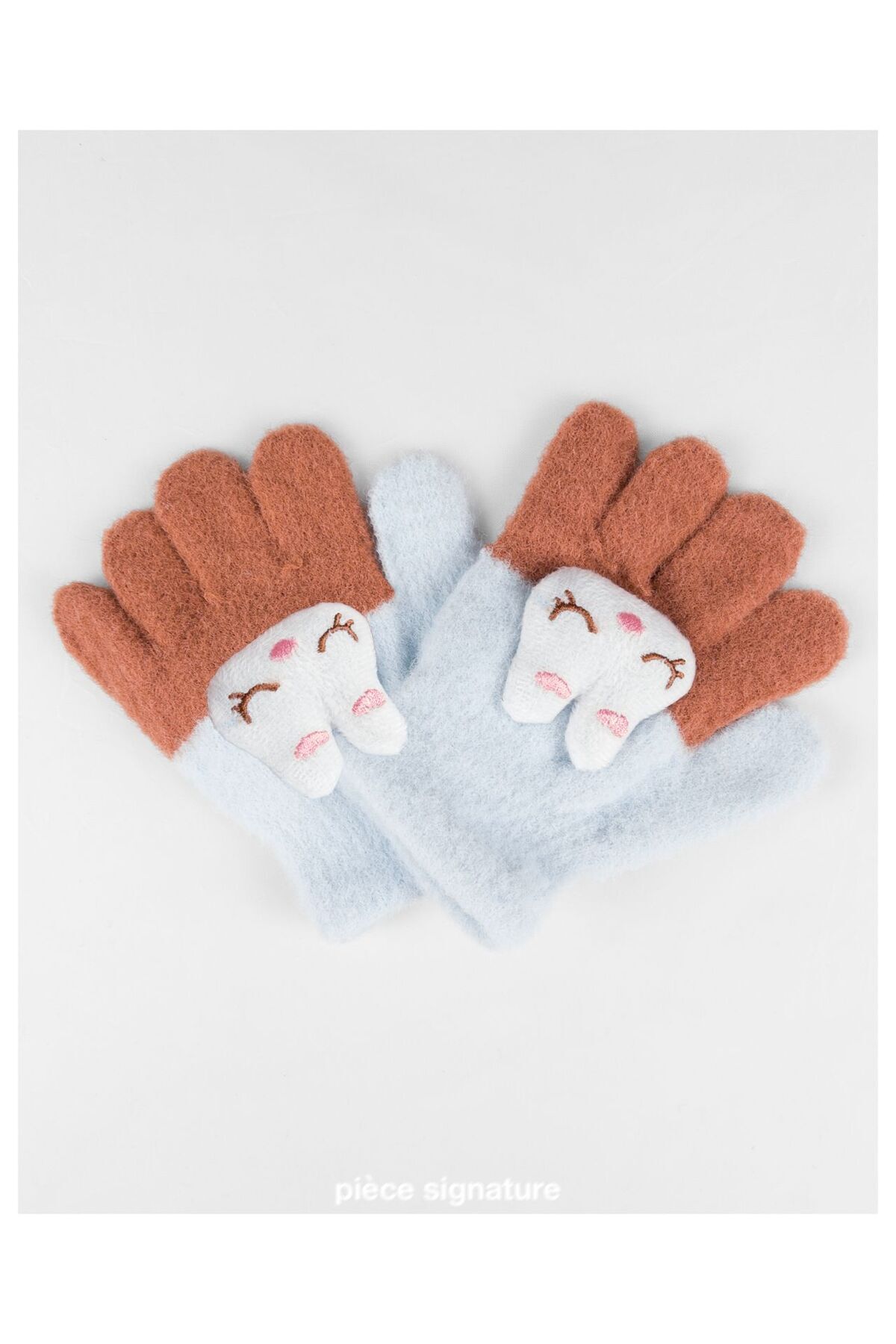PIECE SIGNATURE Sevimli Tavşan Aksesuarlı Yumoş Çocuk Eldiven ( 1-3 Yaş ) fotoğrafı 2 (önizleme)