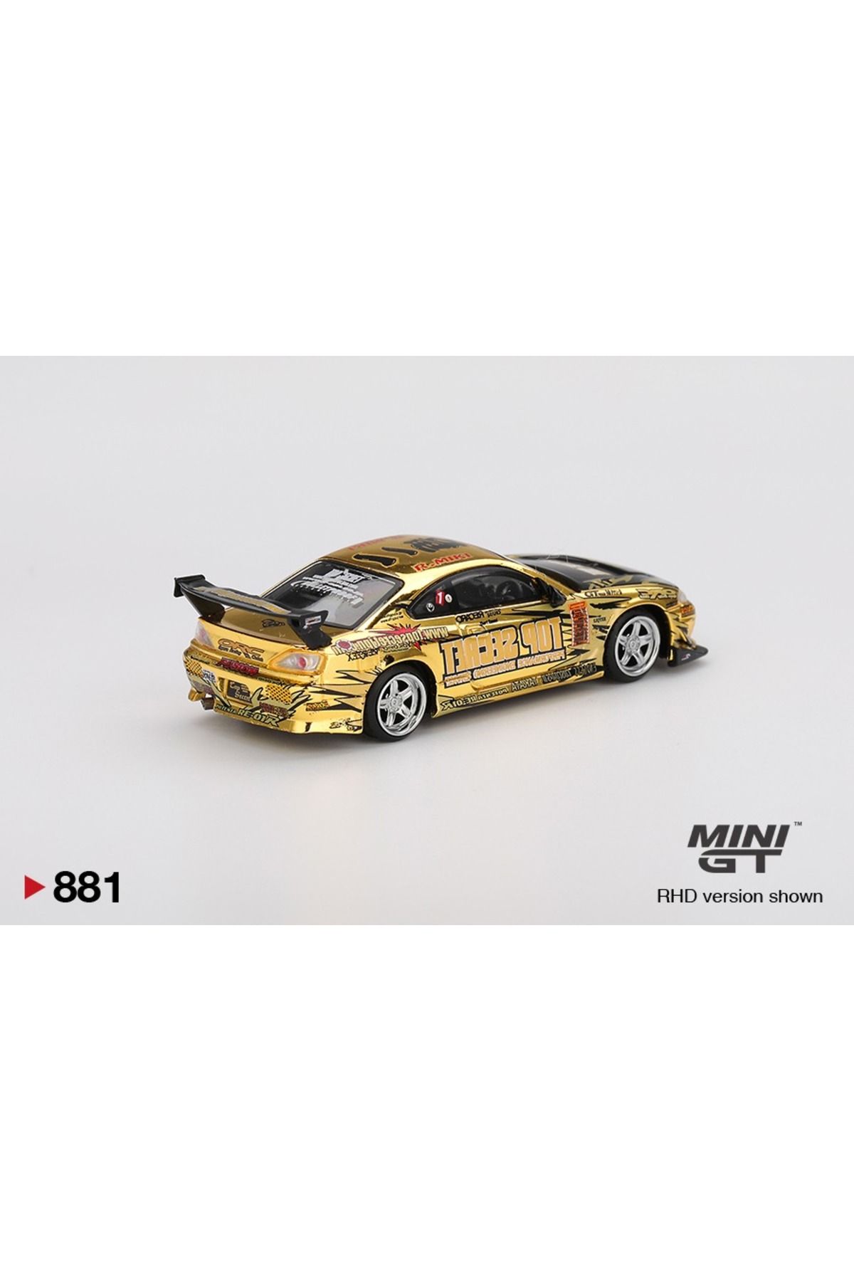 mini gt 881-882-883 1/64 Top Secret TAS 2025 Gold Chrome Set