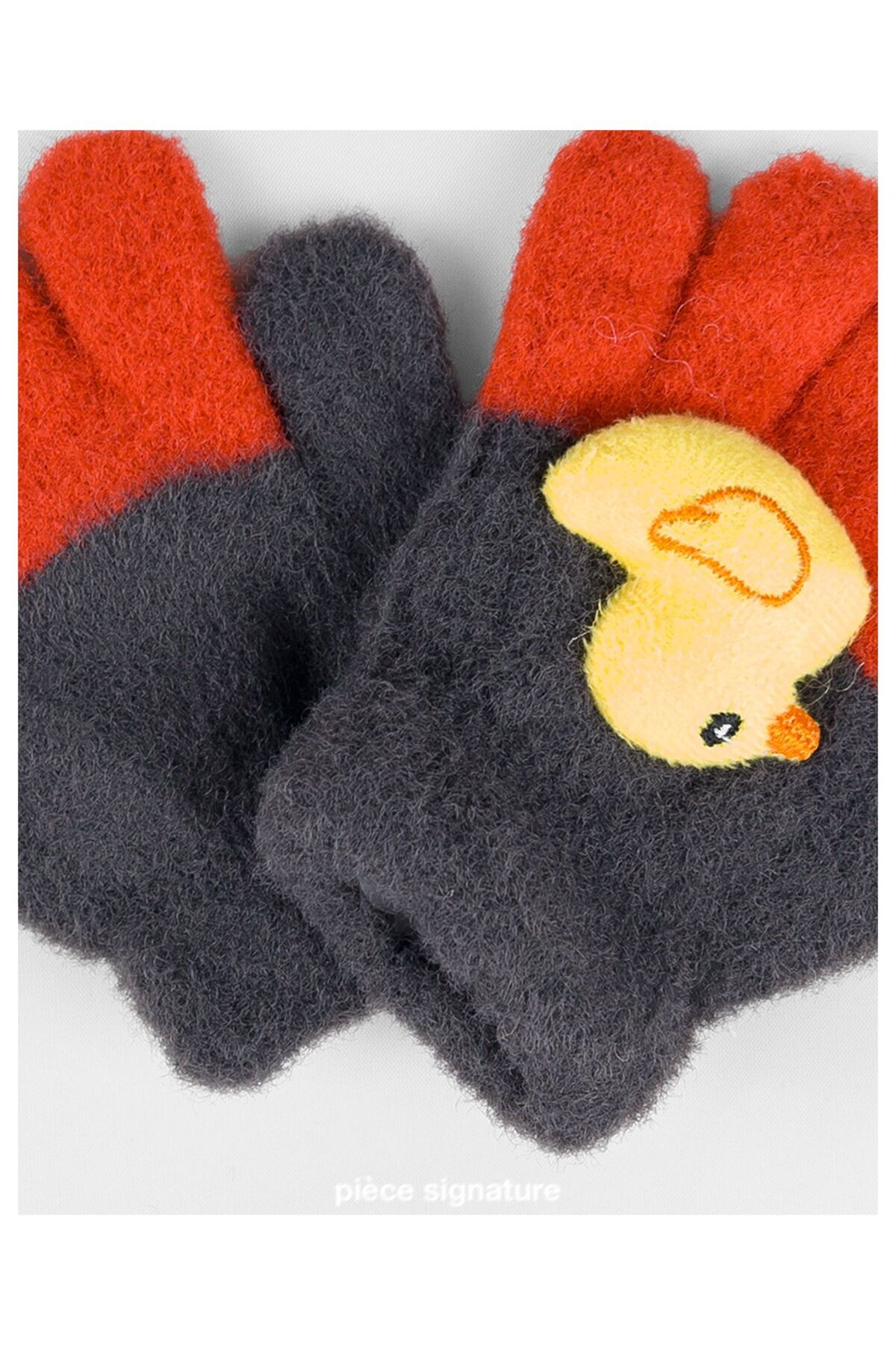 PIECE SIGNATURE Sevimli Ördek Aksesuarlı Yumoş Çocuk Eldiven ( 1-3 Yaş ) fotoğrafı 4 (önizleme)