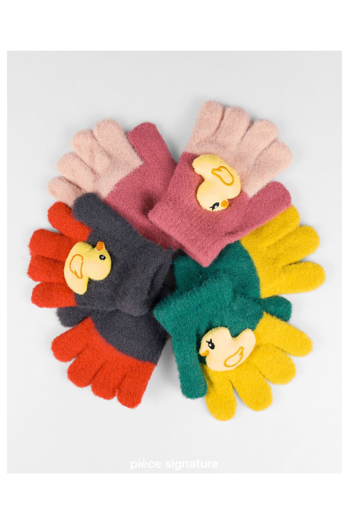 PIECE SIGNATURE Sevimli Ördek Aksesuarlı Yumoş Çocuk Eldiven ( 1-3 Yaş ) fotoğrafı 7 (önizleme)