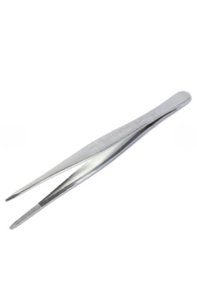Labolist Penset Düz Sivri Uçlu 13 Cm Nikel Kaplama