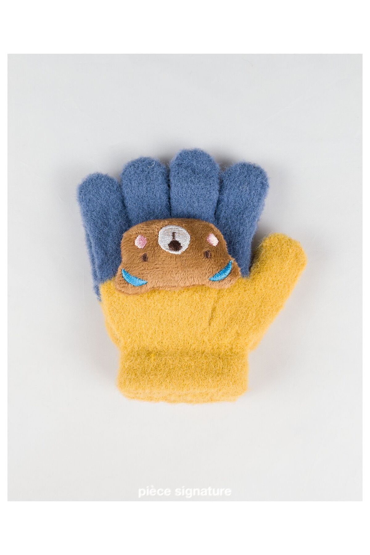 PIECE SIGNATURE Sevimli Ayı Aksesuarlı Yumoş Çocuk Eldiven ( 1-3 Yaş ) fotoğrafı 4 (önizleme)