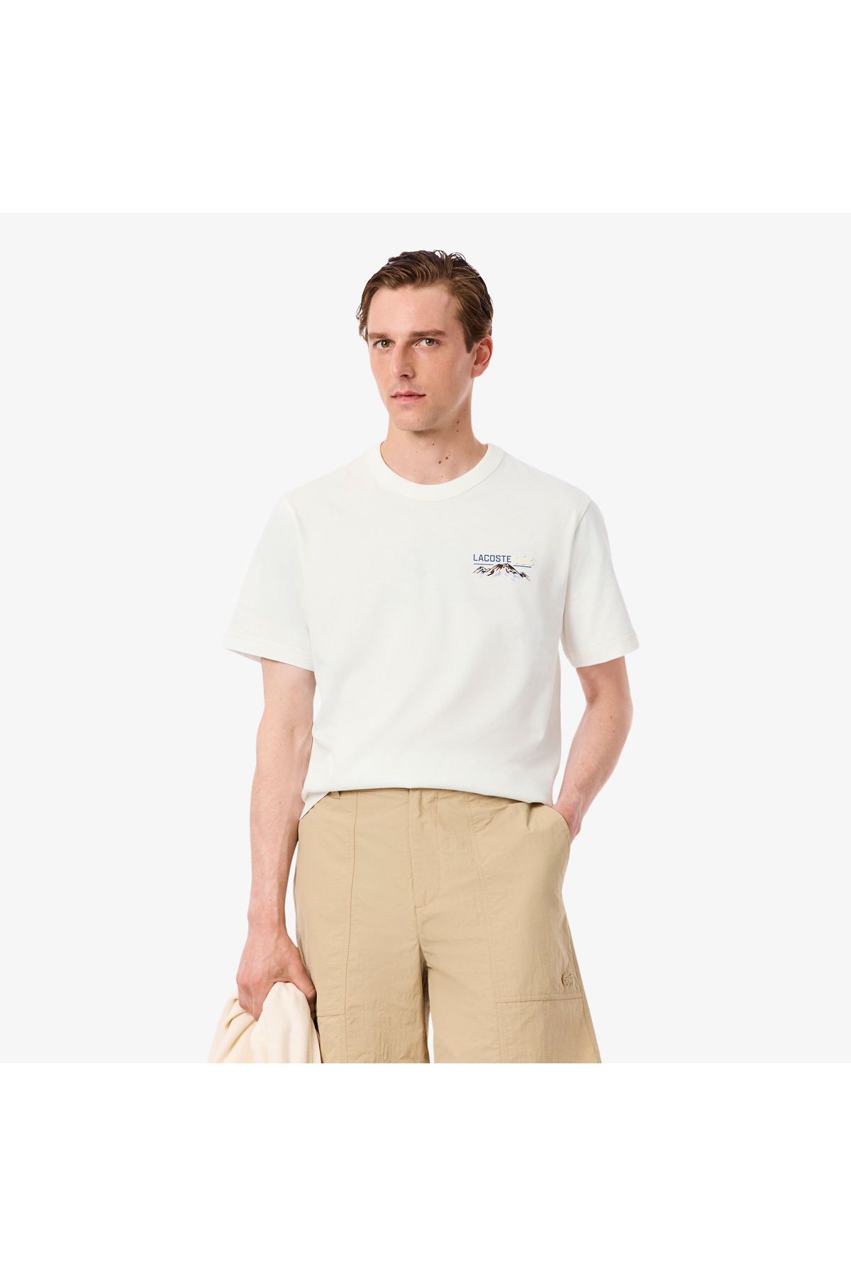 تیشرتمردانهLacosteسفید تیشرتمردانهLacosteسفید