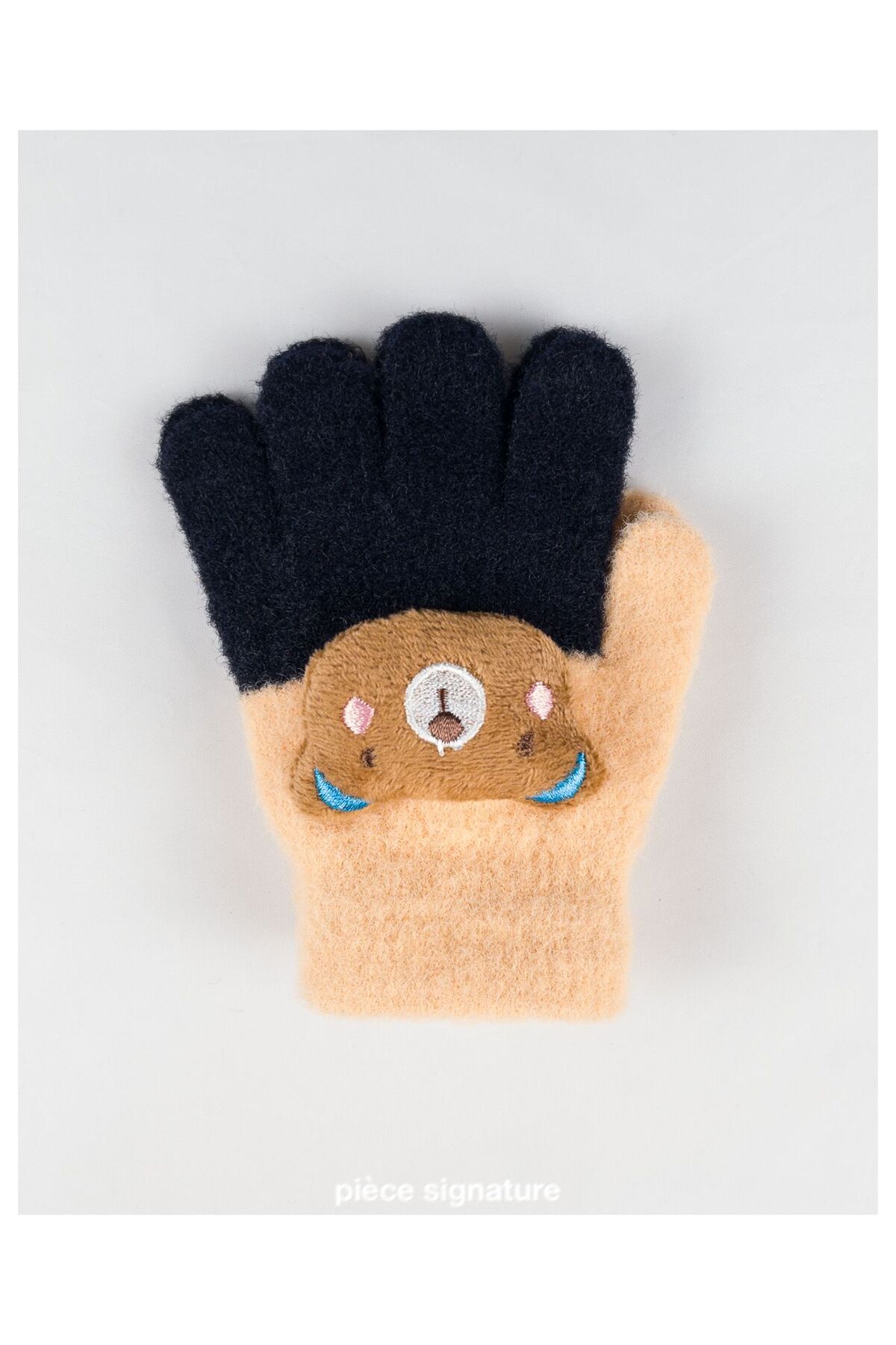PIECE SIGNATURE Sevimli Ayı Aksesuarlı Yumoş Çocuk Eldiven ( 1-3 Yaş ) fotoğrafı 3 (önizleme)
