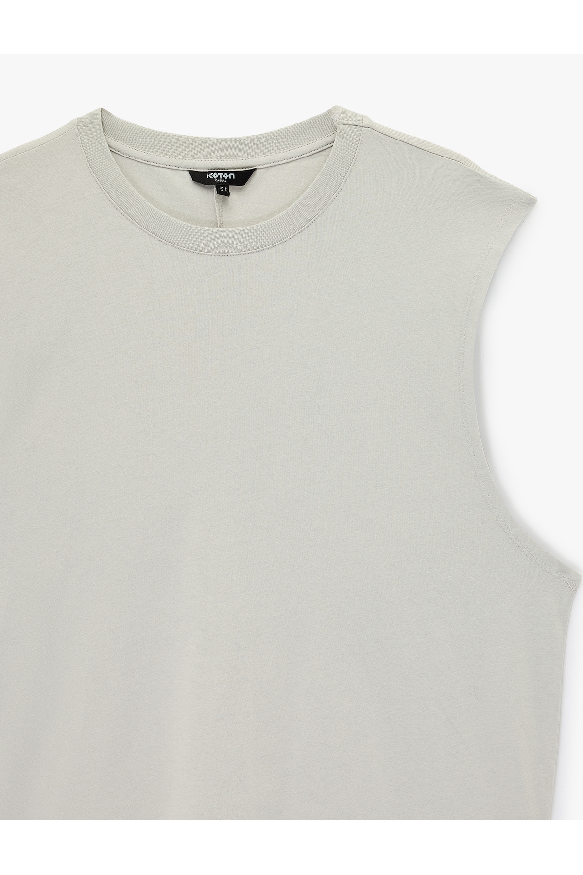 Koton Regular Fit Kolsuz Bisiklet Yaka Pamuklu Basic Atlet görsel 5