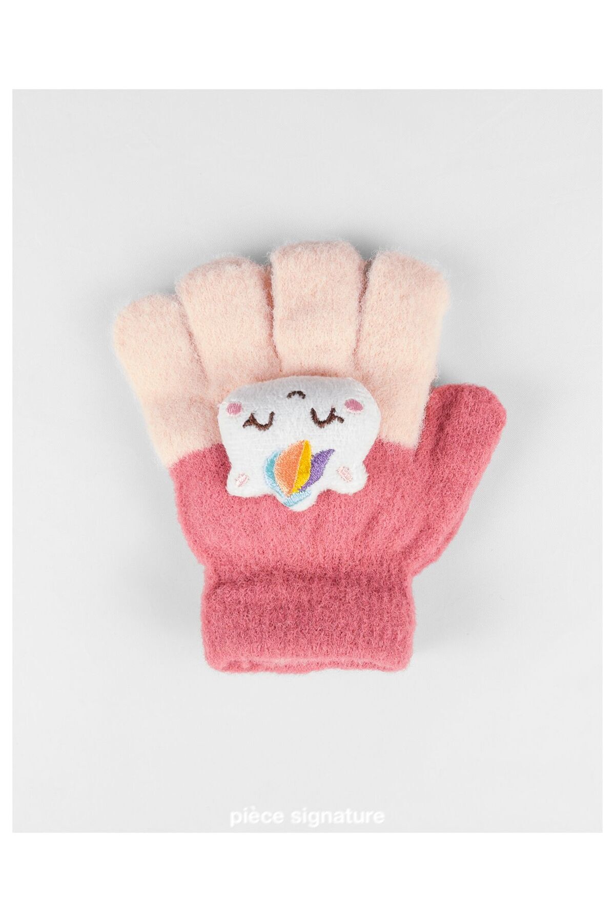 PIECE SIGNATURE Sevimli Değişik Aksesuarlı Yumoş Çocuk Eldiven ( 1-3 Yaş ) fotoğrafı 3 (önizleme)
