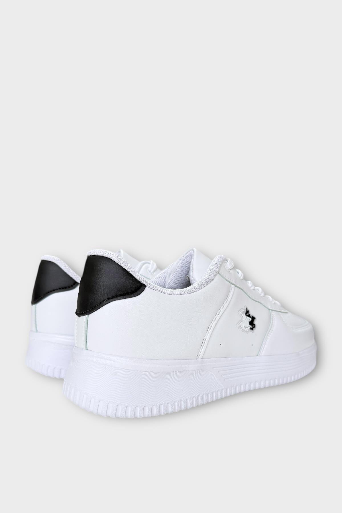 Liger Unisex AirForce Spor Sneaker Ayakkabı BEYAZ - SİYAH görsel 4