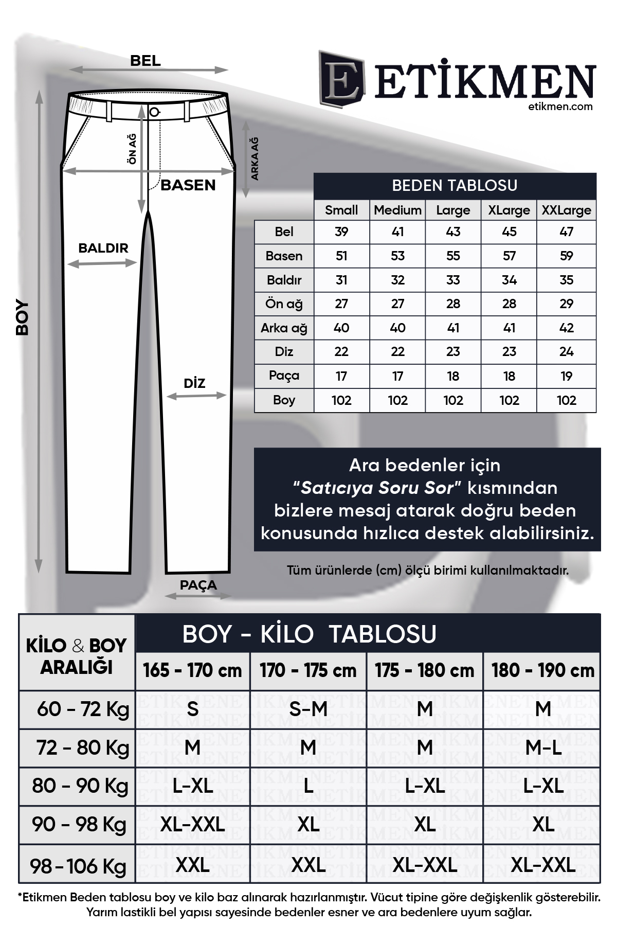 Etikmen  Lacivert ipli Kolay Ütülenebilir Easy Iron Jogger Erkek Pantolon - Görsel 8