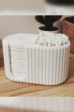 Genç 3D Q-Tip ve Makyaj Pamuğu Organizeri | Kulak Çubuğu & Pamuk Düzenleyici ...