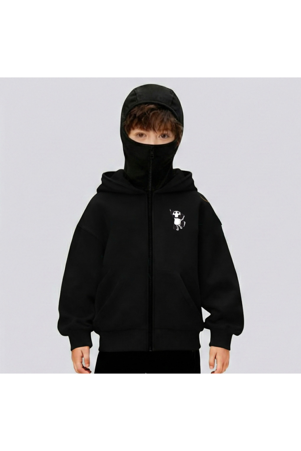 Flaubert -KAR MASKELİ NİNJA UNISEX FERMUARLI SWEATSHIRT HIRKA 3