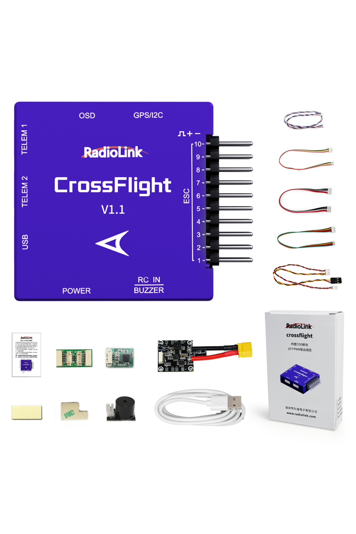 Choice وحدة تحكم الطيران Crossflight FC Radiolink Crossflight 2-12S 10 ...