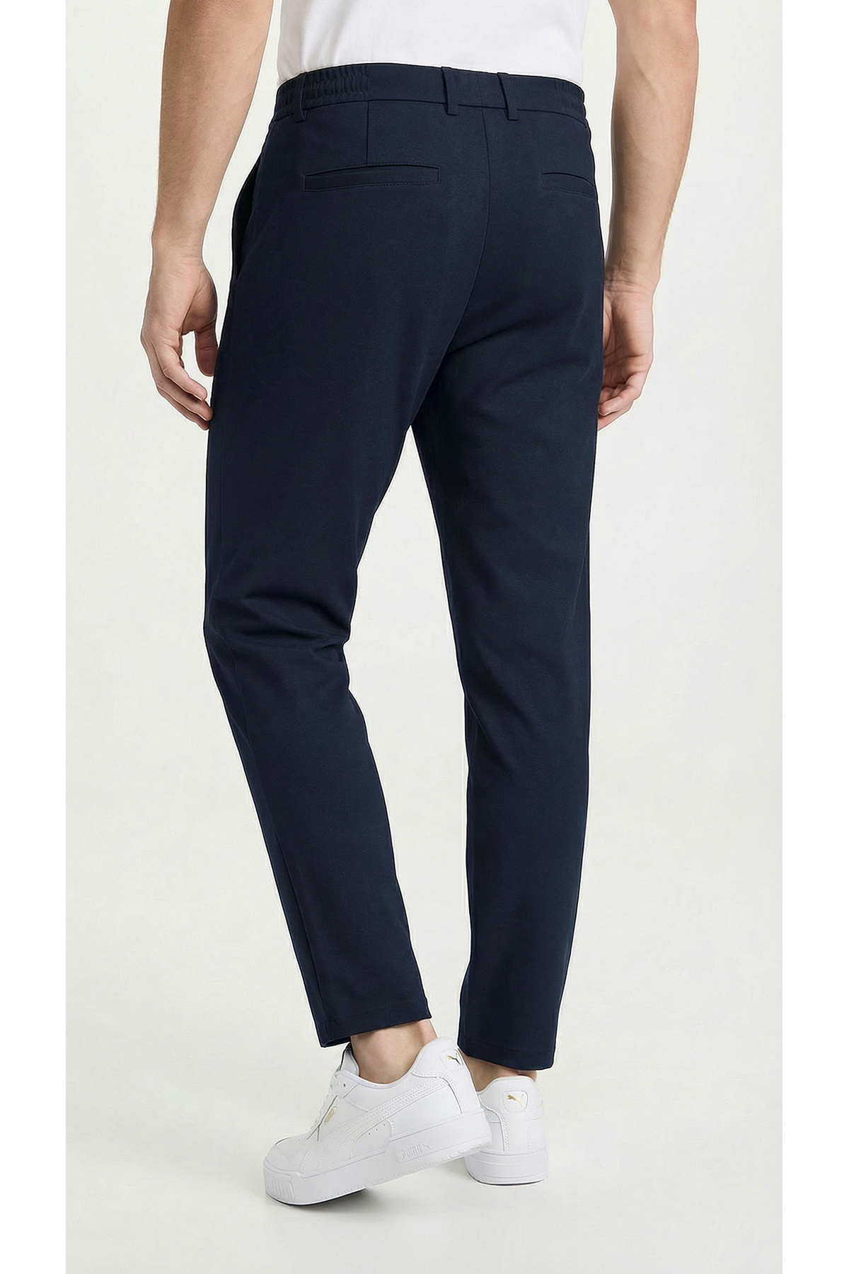 Etikmen  Lacivert ipli Kolay Ütülenebilir Easy Iron Jogger Erkek Pantolon - Görsel 7