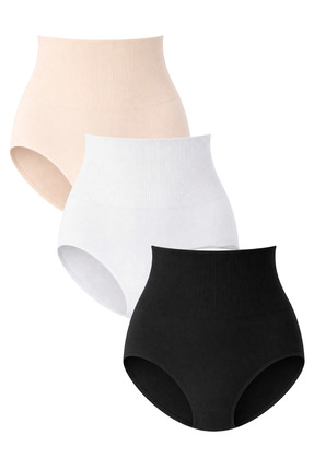 Formeasy Kadın Yüksek Bel Dikişsiz Seamless Slip 3'lü Avantaj Paketi - Toparl...