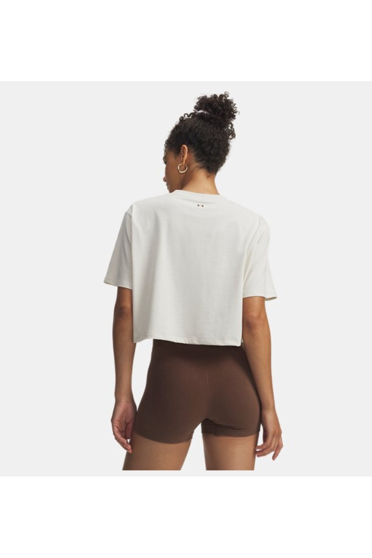 Under Armour Kadın UA Scriptheart Crop Kısa Kollu T-Shirt 6011506-110 görsel 2