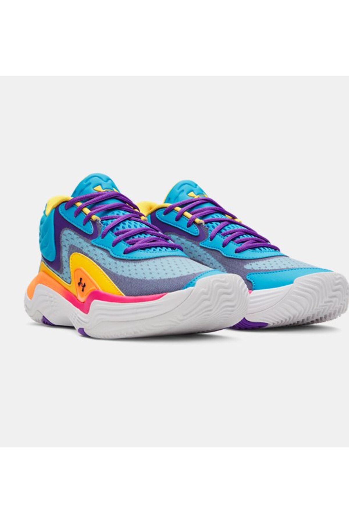 Under Armour Erkek UA Spawn 7 Mid Basketbol Ayakkabısı 6000753-419 görsel 5