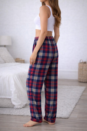 FOMERA TREND POLAR EKOSE BASKILI ALT PIJAMA