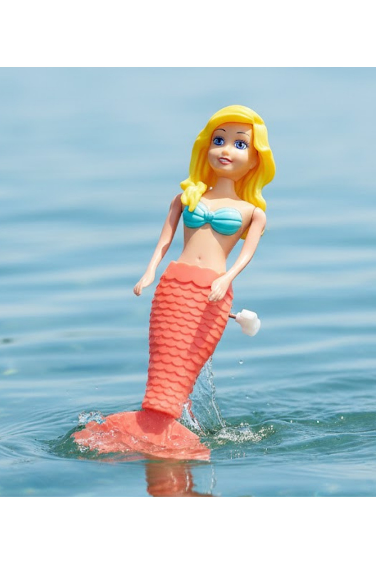 LRS STORE Kurmalı Yüzen Deniz Kızı Oyuncak - Havuz ve Banyo Oyuncağı (19 cm) Denizkızı fotoğrafı 2 (önizleme)