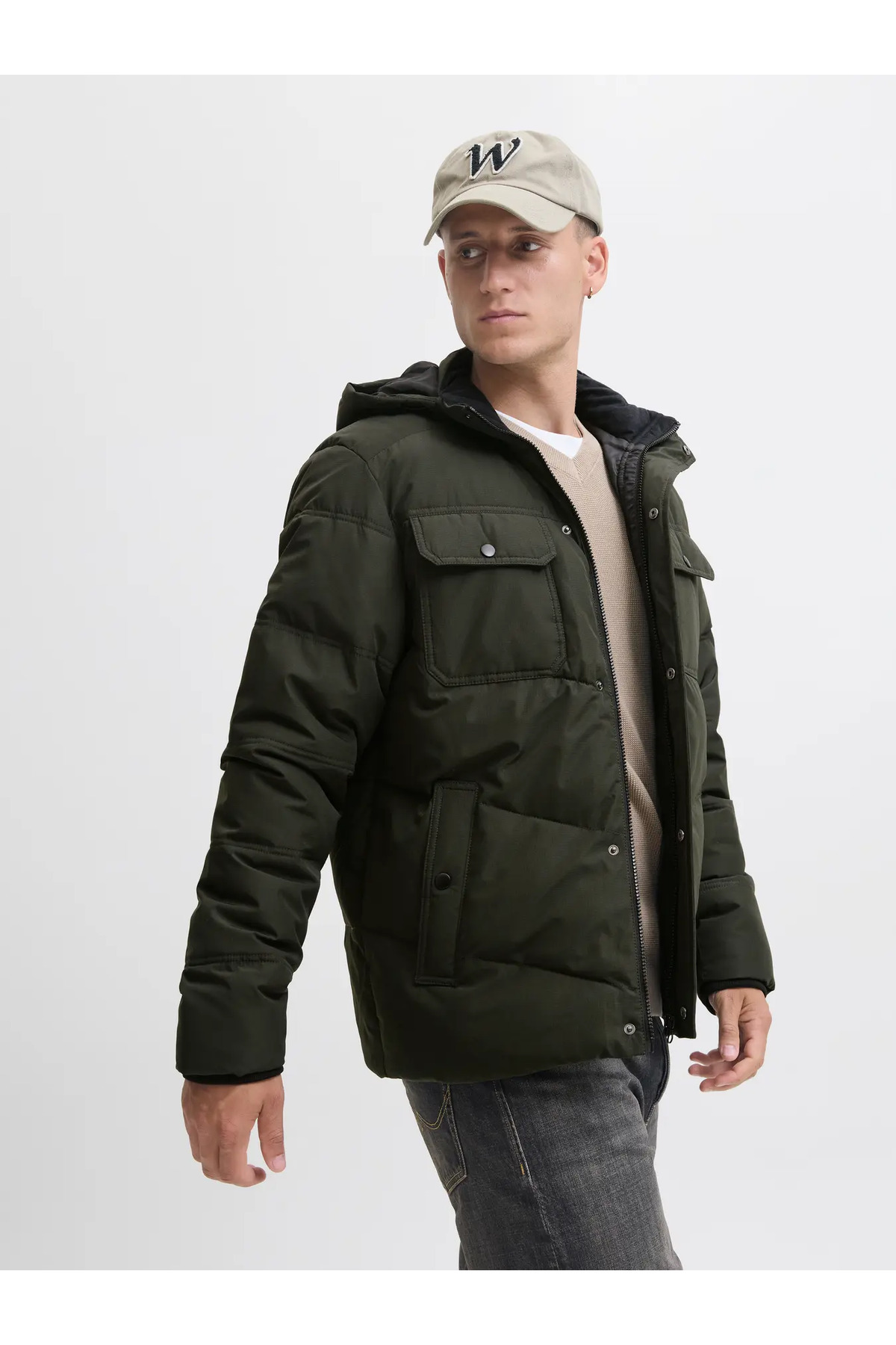 کاپشن مردانه راسته آستین بلند | جک اند جونز Jack & Jones TYC77546A5A20F8B1C3370200 - تصویر 6