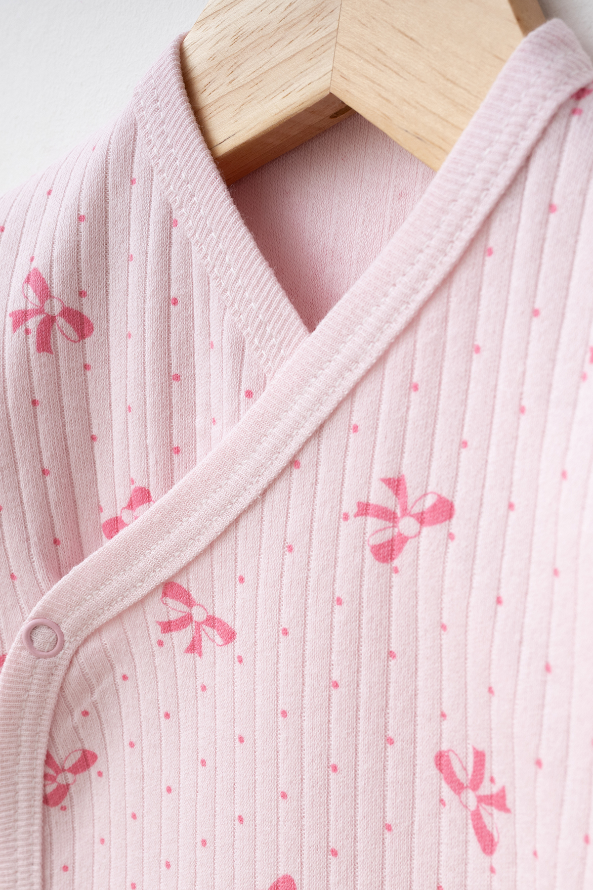 yukobaby bebeğiniz için en doğalı Bebek Pembe Fiyonklu %100 Pamuk 5'li Yenidoğan Hastane Çıkışı Set yk3200 fotoğrafı 3 (önizleme)