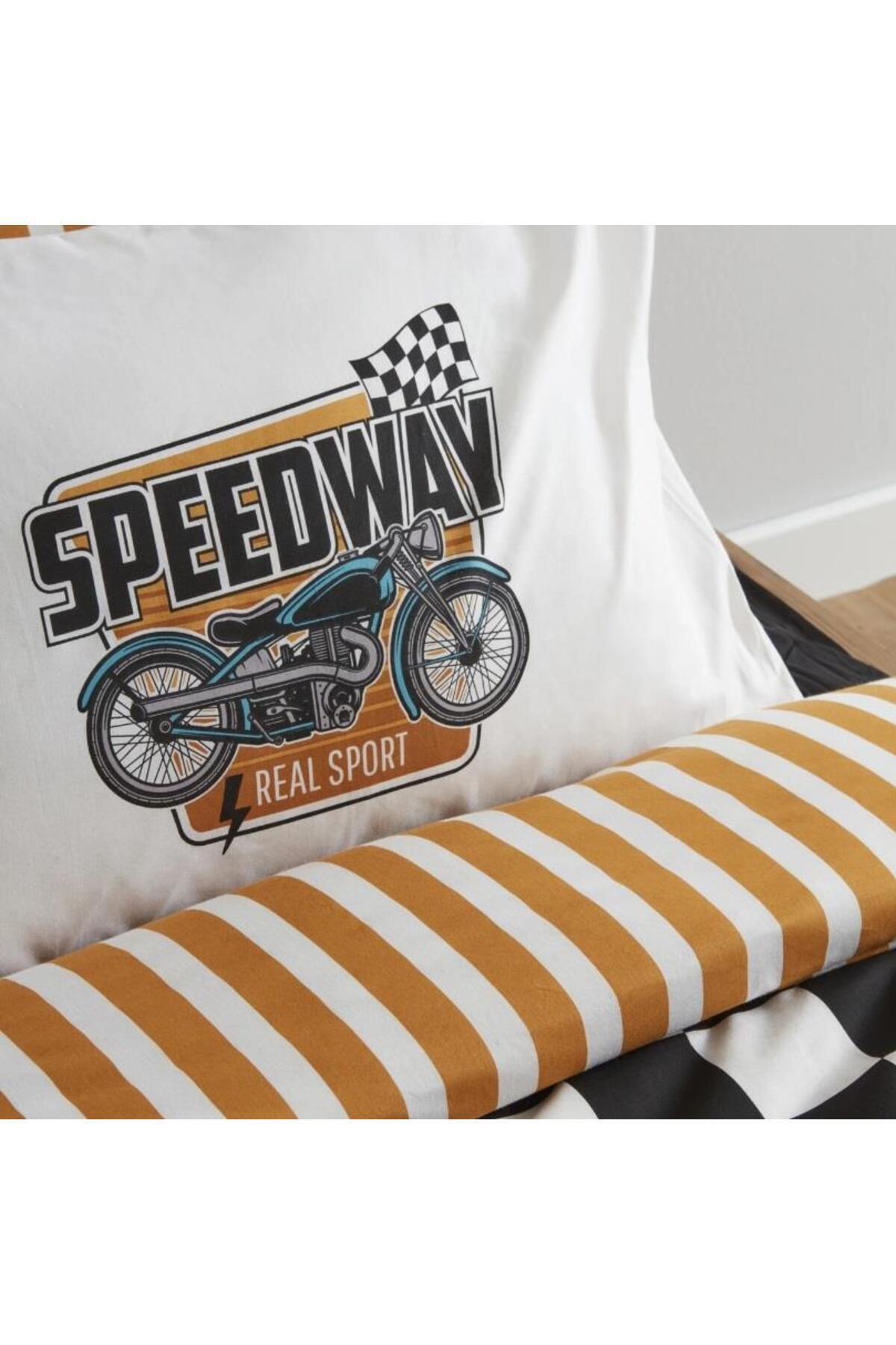 Karaca Home Nevresim Takımı %100 Pamuk Tek Kişilik Young Speed Way (Fitted) fotoğrafı 4 (önizleme)