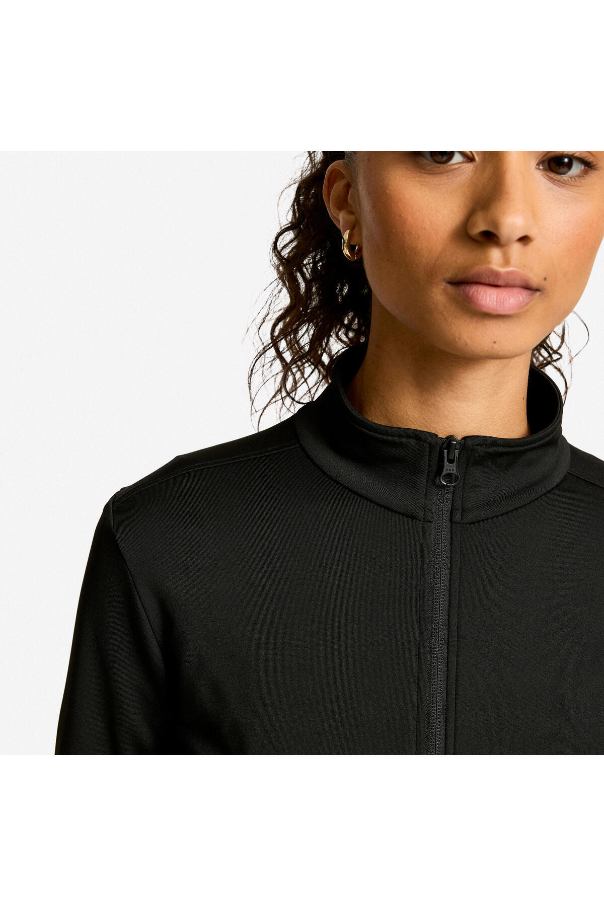 Decathlon Kadın Polar Spor Ceketi - Siyah görsel 5