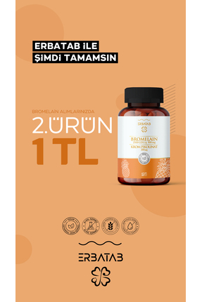 Erbatab Bromelain Krompikolinat 60 Kapsül