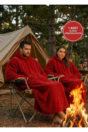 Packho Welsoft Kapüşonlu Giyilebilir TV Battaniyesi – Unisex Oversize -Koyu K...