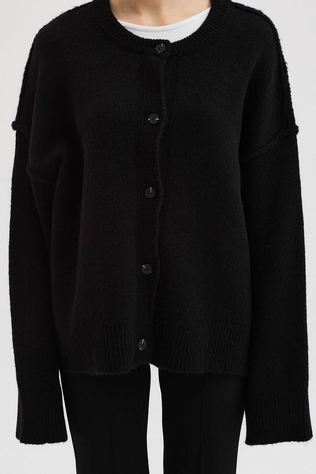 Lijuri  Dikiş Detaylı Basic Triko Hırka 5193 - Görsel 6