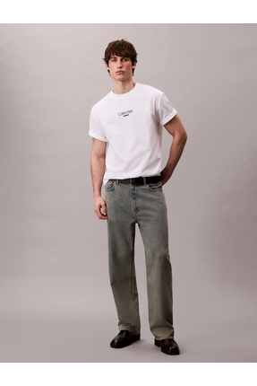 Calvin Klein Ss Graphic Tee Erkek Beyaz T-shirt LV04RC851G-YAA